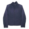 TOMMY HILFIGER Womens Navy Blue Jacket M Polyester Blend Zip Plain Casual
