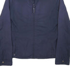 TOMMY HILFIGER Womens Navy Blue Jacket M Polyester Blend Zip Plain Casual