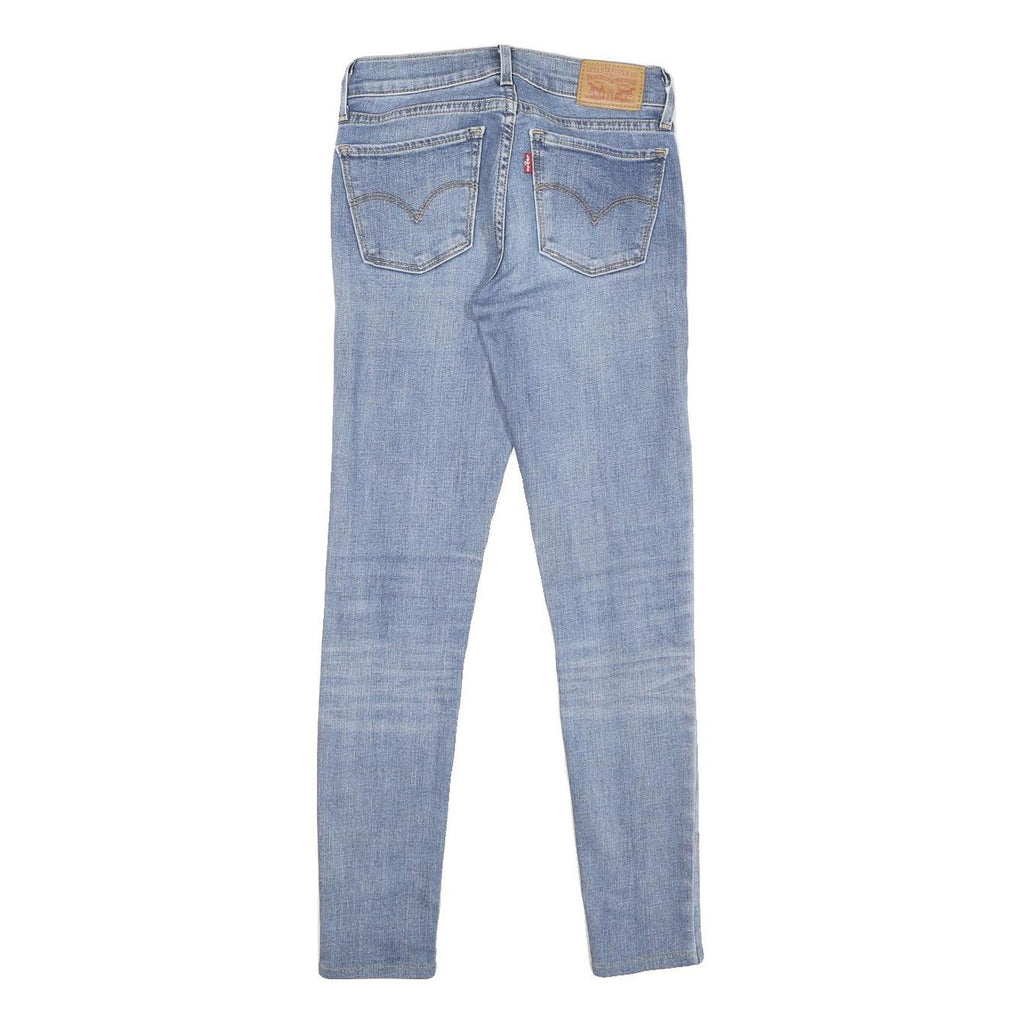LEVI'S 710 Super Skinny Womens Jeans Blue Cotton Blend Slim Denim W24 L27