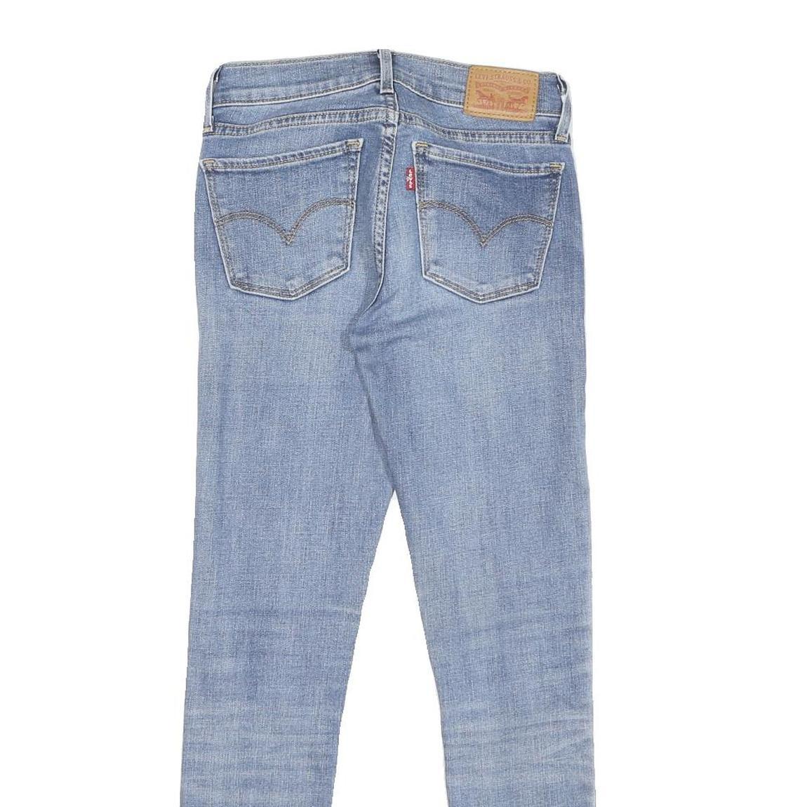 LEVI'S 710 Super Skinny Womens Jeans Blue Cotton Blend Slim Denim W24 L27