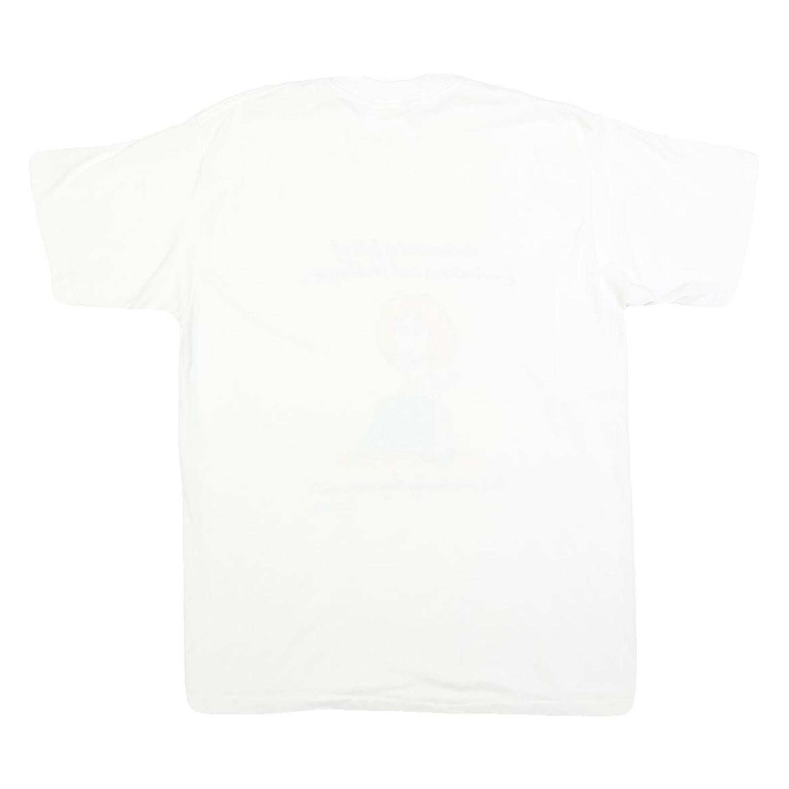 SHOEBOX GREETINGS Womens White XL Graphic T-Shirt Short Sleeve Crew Neck Humour