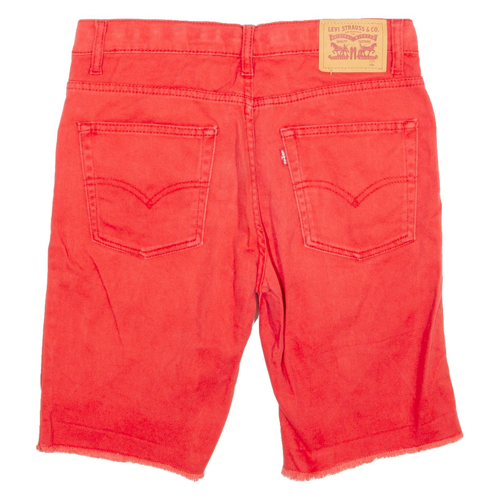 LEVI'S 511 Womens Jorts Shorts Red Slim M W30