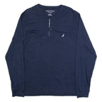 NAUTICA Sleepwear Mens T-Shirt Blue Long Sleeve L