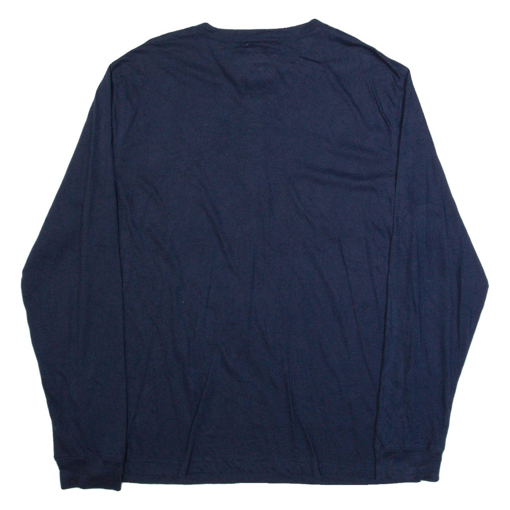 NAUTICA Sleepwear Mens T-Shirt Blue Long Sleeve L