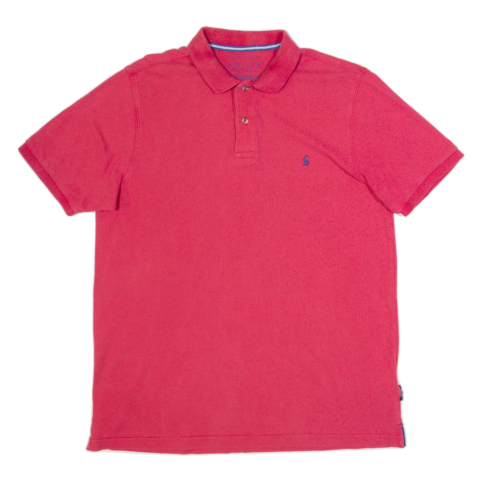 JOULES Woody Mens Polo Shirt Pink L