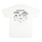 HANES Mens White Cars In The Park Graphic T-Shirt L Short Sleeve Crew Neck
