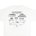 HANES Mens White Cars In The Park Graphic T-Shirt L Short Sleeve Crew Neck