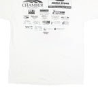 HANES Mens White Cars In The Park Graphic T-Shirt L Short Sleeve Crew Neck
