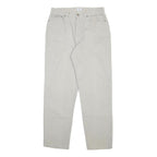 CALVIN KLEIN JEANS Womens Cotton White Regular Straight Trousers W31 L29