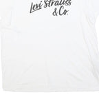 LEVI'S Womens White Levi Strauss & Co. Graphic T-Shirt XL Short Sleeve Crew Neck