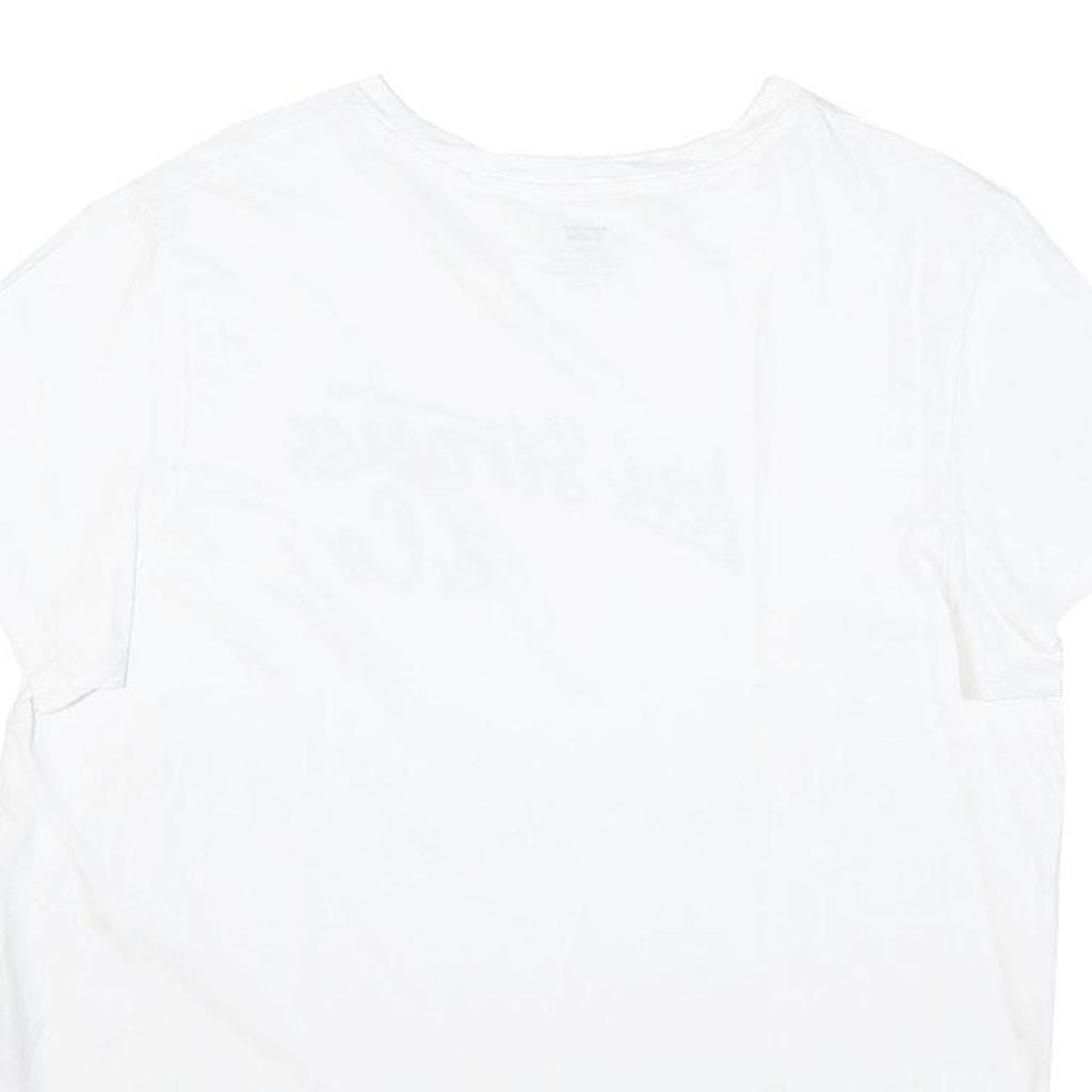LEVI'S Womens White Levi Strauss & Co. Graphic T-Shirt XL Short Sleeve Crew Neck