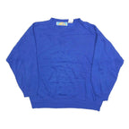 PACIFIC COAST HIGHWAY Womens Blue Cotton Blend Crew Neck M Sweatshirt Casual