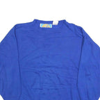 PACIFIC COAST HIGHWAY Womens Blue Cotton Blend Crew Neck M Sweatshirt Casual