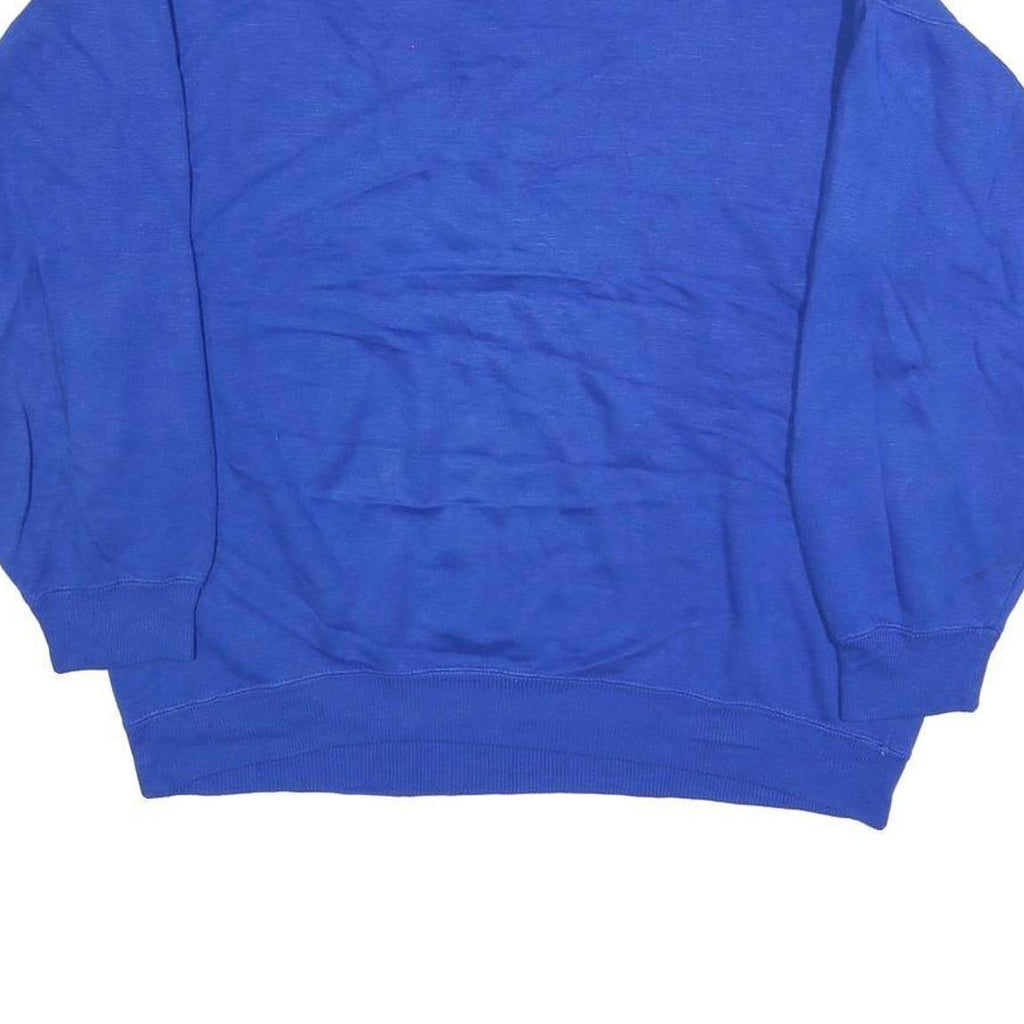 PACIFIC COAST HIGHWAY Womens Blue Cotton Blend Crew Neck M Sweatshirt Casual