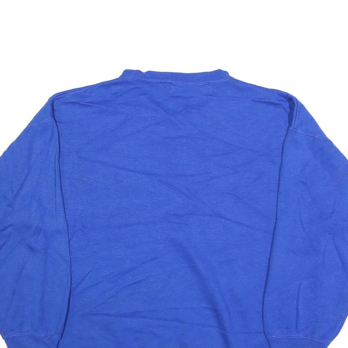 PACIFIC COAST HIGHWAY Womens Blue Cotton Blend Crew Neck M Sweatshirt Casual