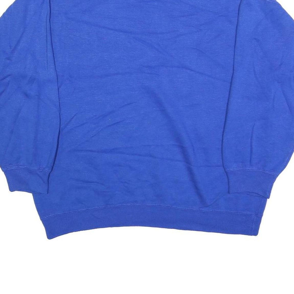 PACIFIC COAST HIGHWAY Womens Blue Cotton Blend Crew Neck M Sweatshirt Casual