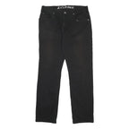 DICKIES Mens Cotton Blend Black Regular Straight Trousers W32 L30 Workwear Zip