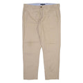 TOMMY HILFIGER Mens Trousers Beige Regular Straight W36 L28