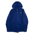 PUMA Womens Blue Hoodie Full Zip M