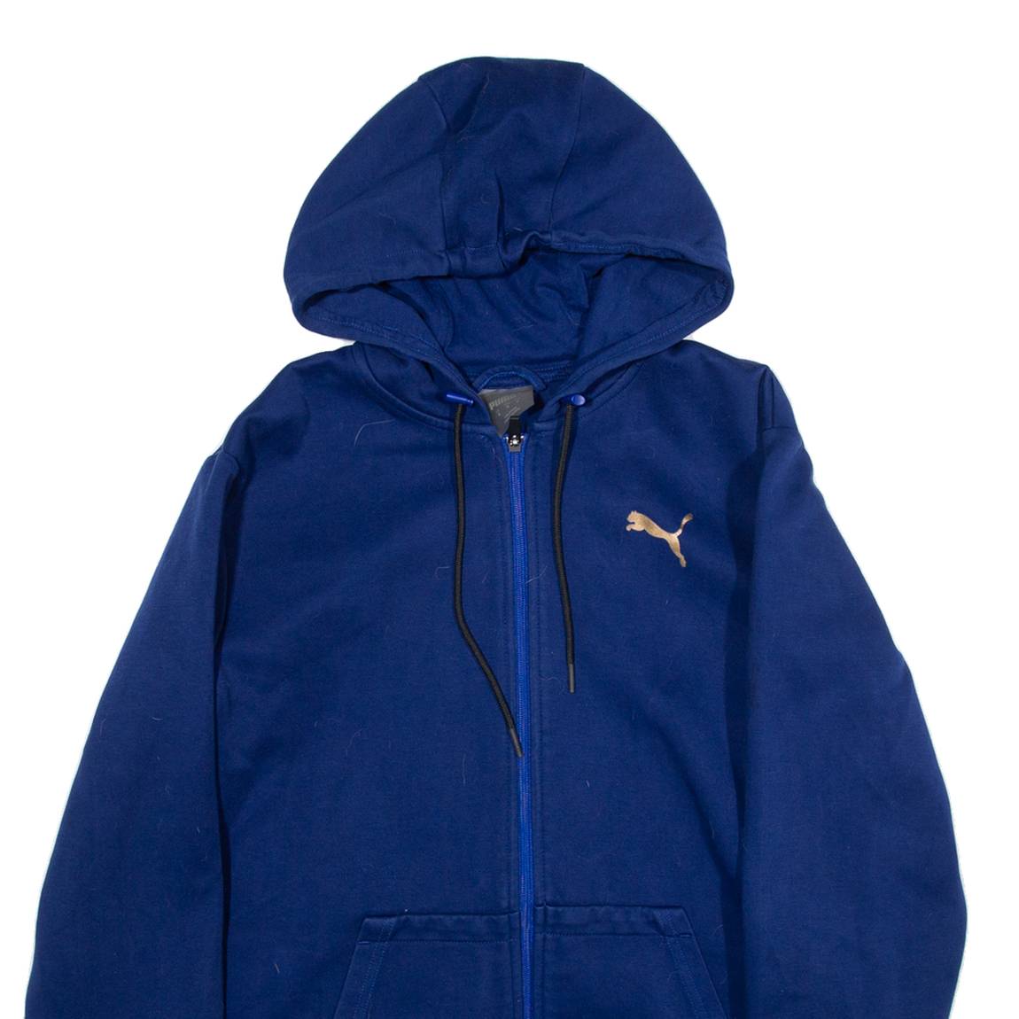 PUMA Womens Blue Hoodie Full Zip M