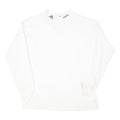 ADIDAS Mens White Long Sleeve Crew Neck 2XL Cotton Blend Comfortable Classic Fit