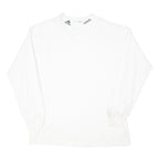 ADIDAS Mens White Long Sleeve Crew Neck 2XL Cotton Blend Comfortable Classic Fit