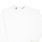 ADIDAS Mens White Long Sleeve Crew Neck 2XL Cotton Blend Comfortable Classic Fit