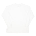 ADIDAS Mens White Long Sleeve Crew Neck 2XL Cotton Blend Comfortable Classic Fit