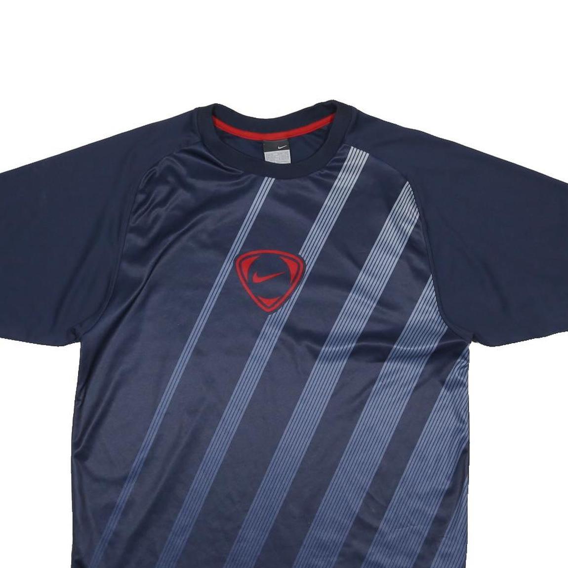 NIKE Total 90 00s Mens Blue Graphic T-Shirt M Short Sleeve Crew Neck Sports