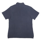 ADIDAS Mens Navy Blue Polo Shirt L Cotton Short Sleeve Classic Sportswear