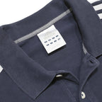 ADIDAS Mens Navy Blue Polo Shirt L Cotton Short Sleeve Classic Sportswear