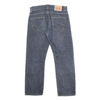 LEVI'S 506 Mens Jeans Blue Regular Straight Denim Medium W32 L28 Classic Fit Zip
