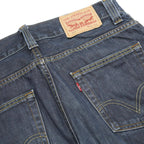 LEVI'S 506 Mens Jeans Blue Regular Straight Denim Medium W32 L28 Classic Fit Zip