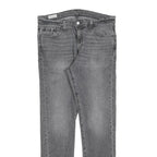 LEVI'S 510 BIG E Mens Jeans Grey Slim Skinny Denim Medium W33 L32 Stretch Cotton