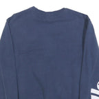ELLESSE Mens Blue Crew Neck XS Logo Sleeve Sweatshirt Cotton Blend Pullover