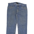 DICKIES Mens Regular Fit Blue Denim Jeans W36 L32 Classic Zip Closure