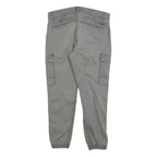 EDC Womens Cotton Blend Grey Slim Cargo Trousers W30 L26 Casual Pocket Detail