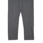 CALVIN KLEIN Mens Cotton Blend Grey Slim Straight Trousers W32 L28 Casual Zip