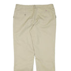 DICKIES Womens Cotton Blend Beige Regular Fit Straight Leg Trousers W34 L31