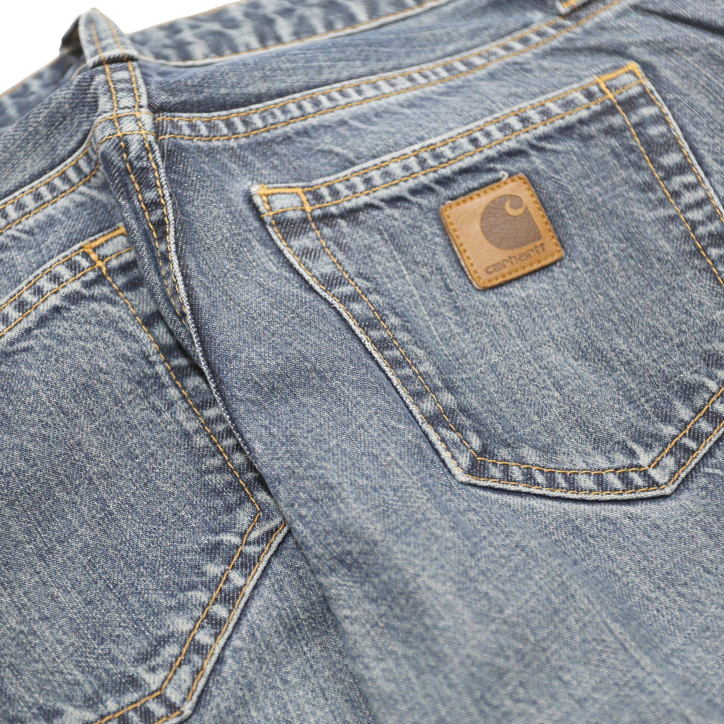 CARHARTT Womens Jeans Blue Slim Straight Denim Light W26 L29 Workwear