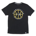 RUSSELL ATHLETIC Mens Black Clarksville Basketball Graphic T-Shirt M Short