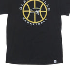 RUSSELL ATHLETIC Mens Black Clarksville Basketball Graphic T-Shirt M Short
