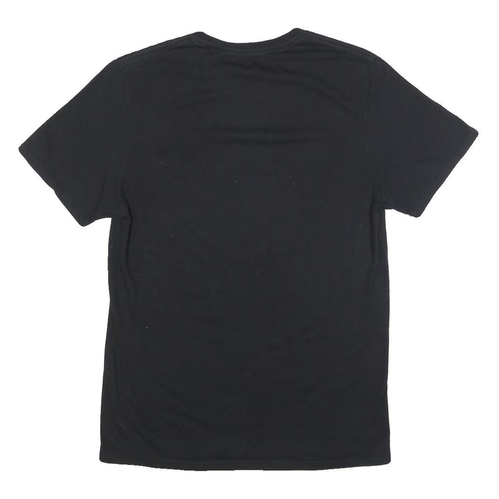 RUSSELL ATHLETIC Mens Black Clarksville Basketball Graphic T-Shirt M Short