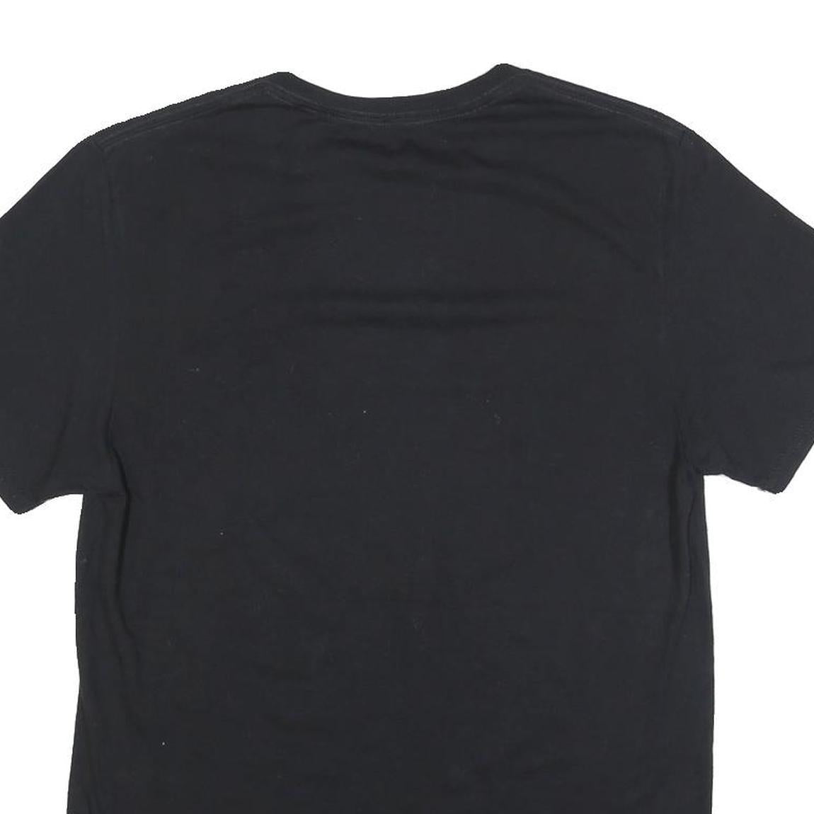 RUSSELL ATHLETIC Mens Black Clarksville Basketball Graphic T-Shirt M Short