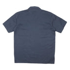 DICKIES Mens Blue Workwear Shirt L Durable Polyester Blend Button Up