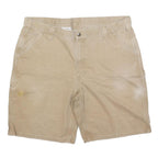 CARHARTT Mens Shorts Beige Casual Regular XL W40 Workwear Utility Cotton