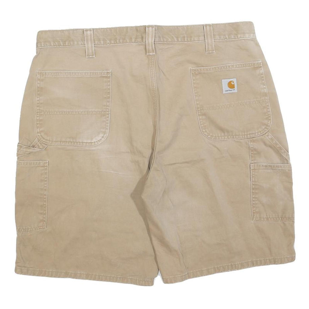 CARHARTT Mens Shorts Beige Casual Regular XL W40 Workwear Utility Cotton