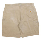 CARHARTT Mens Shorts Beige Casual Regular XL W40 Workwear Utility Cotton