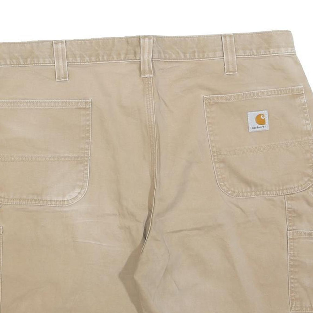 CARHARTT Mens Shorts Beige Casual Regular XL W40 Workwear Utility Cotton