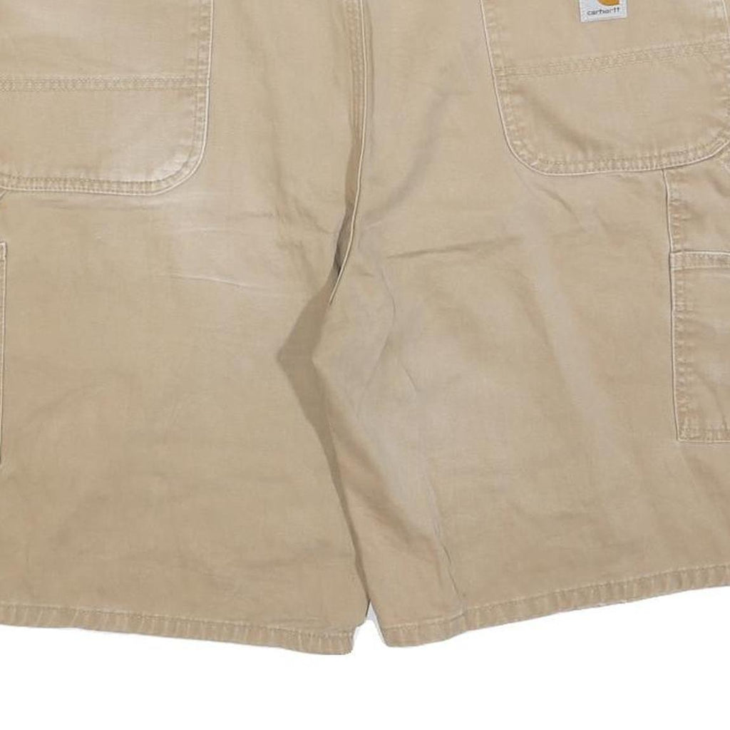 CARHARTT Mens Shorts Beige Casual Regular XL W40 Workwear Utility Cotton